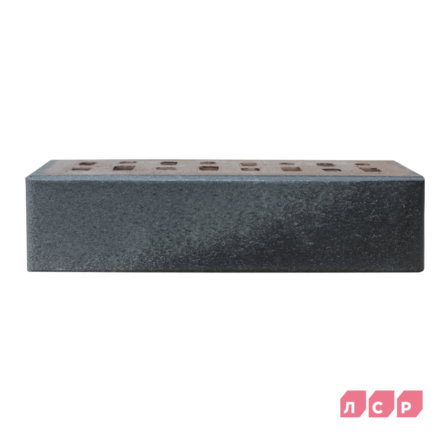 Клинкер фасадный черно-серебристый _Берген_ Коллекция Обсидиан ЛСР
